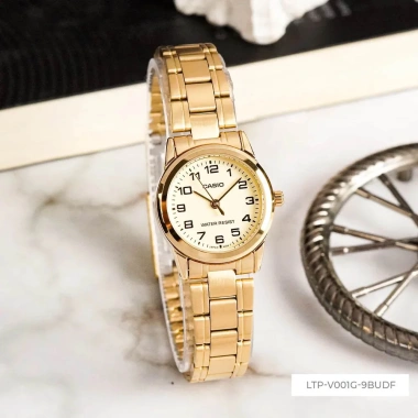 Đồng hồ nữ Casio dây kim loại Anh Khuê LTP-V001G - Giá ưu đãi 1.127.280₫ 3 Đồng hồ nữ Casio dây kim loại Anh Khuê LTP-V001G - Giá ưu đãi 1.127.280₫ 3