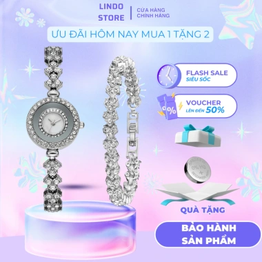 Đồng hồ nữ D-ZINER NT78 dây lắc kim loại vòng nhỏ xinh, chính hãng, giá 219.000 VND