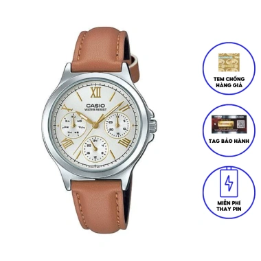Đồng hồ nữ dây da CASIO LTP-V300L-7A2UDF chính hãng - Giá ưu đãi 1.514.400 VND