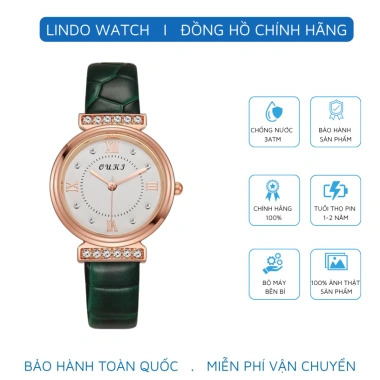 Đồng hồ nữ dây da chính hãng D-ZINER ND63 Ouki - Thiết kế cao cấp, bền bì, kèm hộp - 135k giảm từ 175.5k 2