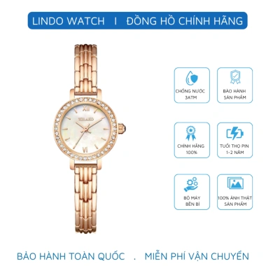 Đồng hồ nữ dây thép D-ZINER NT81 sang trọng, đẹp, nhỏ xinh - Giá chỉ 195k, tặng vòng tay
