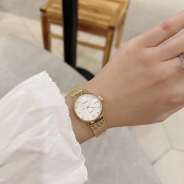 Đồng hồ nữ dây thép lưới Halei 8.024 26mm chống nước có lịch ngày trẻ trung thời trang giá 1.580.000 VND