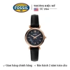 Đồng hồ nữ Fossil Carlie Mini dây da mặt xà cừ 28mm màu đen - Giá ưu đãi 2.933.100₫