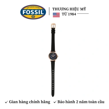 Đồng hồ nữ Fossil Carlie Mini dây da mặt xà cừ 28mm màu đen - Giá ưu đãi 2.933.100₫
