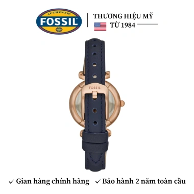 Đồng hồ nữ Fossil Carlie Mini dây da xanh 28mm - Giá chỉ 2.933.100₫, giảm tới 21% 5