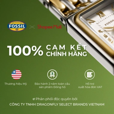 Đồng hồ nữ Fossil Carlie Mini dây da xanh 28mm - Giá chỉ 2.933.100₫, giảm tới 21% 8