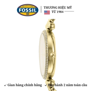 Đồng hồ nữ Fossil Carlie Mini dây kim loại 28mm màu vàng - Giá ưu đãi 4.355.100 VND 2