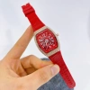 Đồng hồ nữ Franck Muller đính đá 32mm - Dây cao su da sang trọng, chống nước 3ATM, kính chống trầy, chỉ 1.45 triệu 9