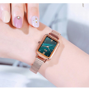 Đồng hồ nữ Gedi chính hãng dây da mặt chữ nhật đủ màu, giảm giá 20% chỉ 979.999₫