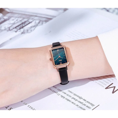 Đồng hồ nữ Gedi chính hãng dây da mặt chữ nhật đủ màu, giảm giá 20% chỉ 979.999₫