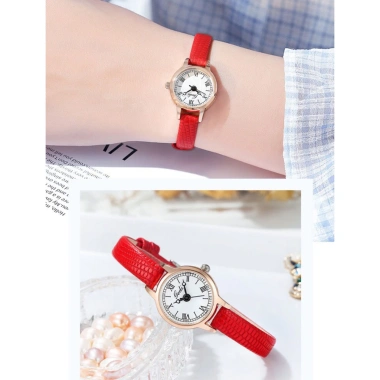 Đồng hồ nữ Gedi dây da cao cấp mặt tròn, chống nước cường lực – Giá chỉ 180.000₫ 4