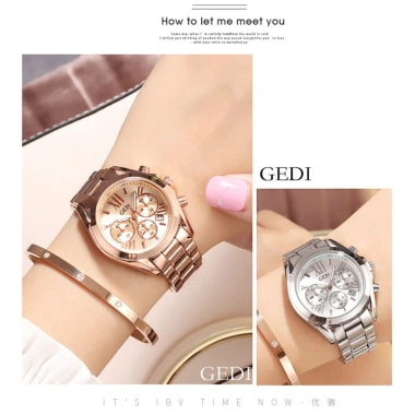 Đồng Hồ Nữ Gedi H2.986 Dây Thép Không Gỉ Sang Trọng - Giảm tới 1.78 Triệu
