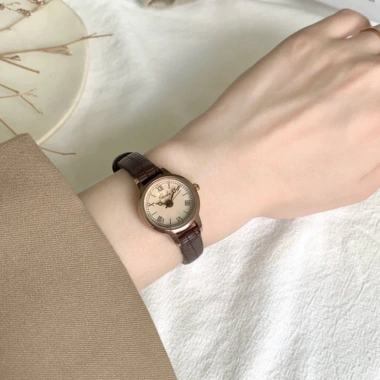 Đồng Hồ Nữ GEDI Mặt Kính 20mm Nhỏ Gọn Xinh Đẹp Cổ Điển Quý Phái Hợp Thời Trang