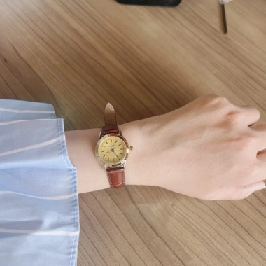 Đồng hồ nữ Hale Ah348 dây da nhỏ xinh, máy nhật, chống nước tốt - Giá 1.36 triệu