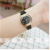 Đồng hồ nữ Halei dây da đen trắng chống nước Tony Watch 68 chính hãng giảm 23% 2