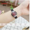 Đồng hồ nữ Halei dây da đen trắng chống nước Tony Watch 68 chính hãng giảm 23% 7