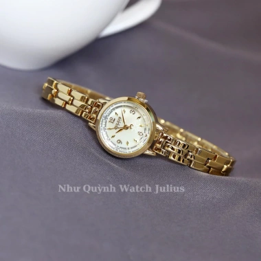Đồng hồ nữ Julius Hàn Quốc Ja-865 mặt 2,3cm dây thép vàng - Giá chỉ 1,090,000₫