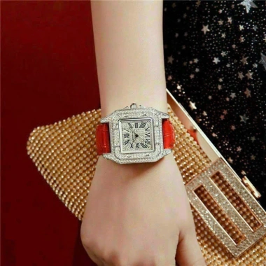 Đồng Hồ Nữ Mabangtou 36mm Đá Full Sang Trọng Dây Da Cá Sấu Bảo Hành 6 Tháng - 1.85 Triệu 2
