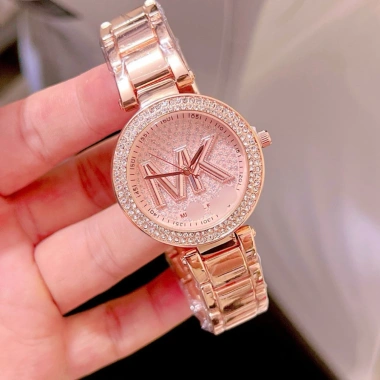 Đồng hồ nữ M.I.C.H.E.K.O.S 34mm mặt đá lấp lánh, chống nước 3ATM, bảo hành 12t-1.48tr