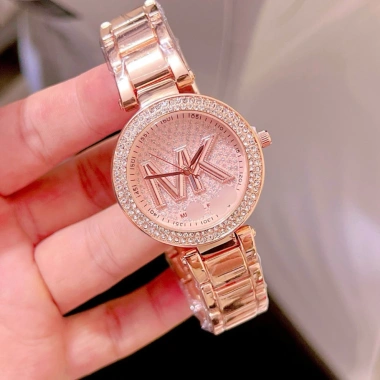 Đồng hồ nữ M.I.C.H.E.K.O.S 34mm mặt đá lấp lánh, chống nước 3ATM, bảo hành 12t-1.48tr