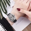 Đồng hồ nữ Mobangtuo dây da mặt chữ nhật đính đá - Sang trọng, giảm giá 1.339k