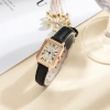 Đồng hồ nữ retro kim xanh La Mã, hình vuông thời trang, quartz, giá 57.200₫ 3