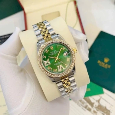 Đồng Hồ Nữ Rolex Chính Hãng Dây Thép Demi Mặt 32mm Chống Nước Giá 360.000₫