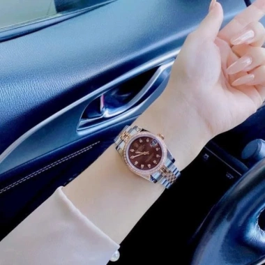 Đồng Hồ Nữ Rolex Chính Hãng Dây Thép Demi Mặt 32mm Chống Nước Giá 360.000₫