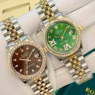 Đồng Hồ Nữ Rolex Chính Hãng Dây Thép Demi Mặt 32mm Chống Nước Giá 360.000₫