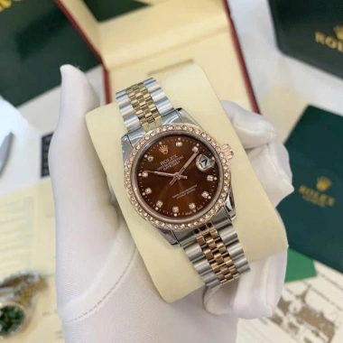 Đồng Hồ Nữ Rolex Chính Hãng Dây Thép Demi Mặt 32mm Chống Nước Giá 360.000₫