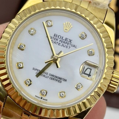 Đồng hồ nữ Rolex mạ vàng, chống gỉ, chống nước, BH 24 tháng tặng hộp đẹp
