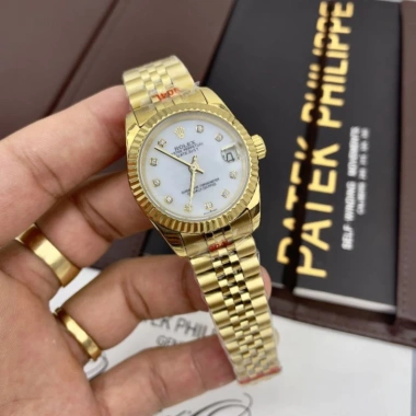 Đồng hồ nữ Rolex mạ vàng, chống gỉ, chống nước, BH 24 tháng tặng hộp đẹp 2 Đồng hồ nữ Rolex mạ vàng, chống gỉ, chống nước, BH 24 tháng tặng hộp đẹp 2