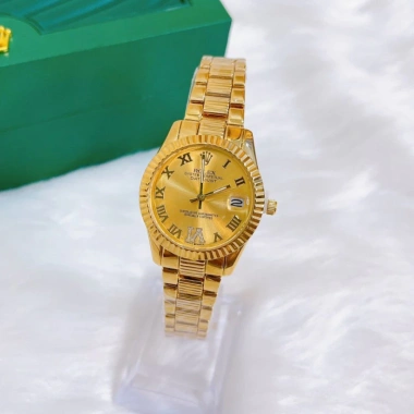 Đồng Hồ Nữ Rolex Viền Băm 32mm Chống Nước 3atm Sang Trọng Giá 1.47tr