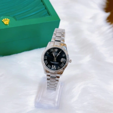 Đồng Hồ Nữ Rolex Viền Băm 32mm Chống Nước 3atm Sang Trọng Giá 1.47tr