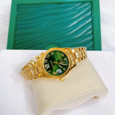 Đồng Hồ Nữ Rolex Viền Băm 32mm Chống Nước 3atm Sang Trọng Giá 1.47tr