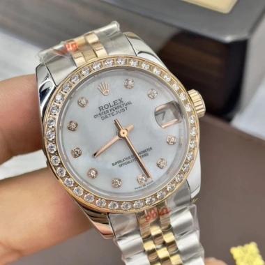 Đồng hồ Nữ Rolex viền đá sang trọng, chống gỉ chống nước, BH 24 tháng, tặng Hộp Đẹp 7 Đồng hồ Nữ Rolex viền đá sang trọng, chống gỉ chống nước, BH 24 tháng, tặng Hộp Đẹp 7