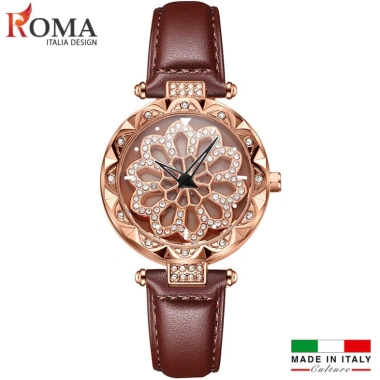 Đồng hồ nữ ROMA ITALIA Xoay 360 nghệ thuật, giá ưu đãi 1.12 triệu, tặng hộp và pin