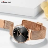 Đồng hồ nữ Romatic 4 vạch Ruby Italia Dây titanium sang trọng tặng hộp và pin 3