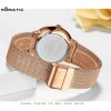 Đồng hồ nữ Romatic 4 vạch Ruby Italia Dây titanium sang trọng tặng hộp và pin 4