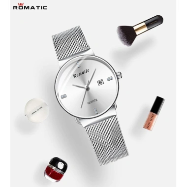 Đồng hồ nữ Romatic 4 vạch Ruby Italia Dây titanium sang trọng tặng hộp và pin