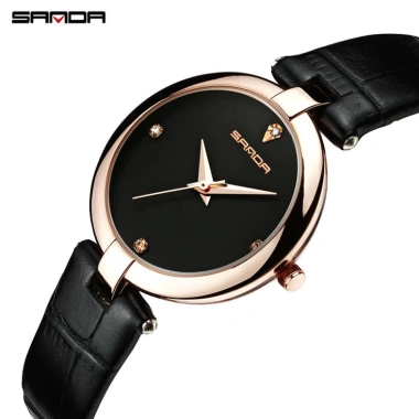 Đồng Hồ Nữ SANDA JAPAN 196 Dây Da Cao Cấp - Tặng Hộp và Pin, Giá Ưu Đãi 1.16 Triệu