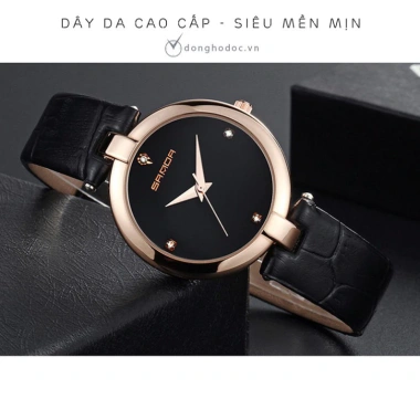 Đồng Hồ Nữ SANDA JAPAN 196 Dây Da Cao Cấp - Tặng Hộp và Pin, Giá Ưu Đãi 1.16 Triệu