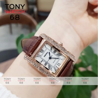 Đồng hồ nữ SKMEI dây da mặt vuông đính đá - Quý phái, giảm còn 699.000₫ 10