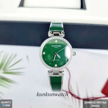 Đồng Hồ Nữ Sunrise 9.991AA Bạc Mặt Xanh Kiểu Lắc Tay - Giá Giảm 1.455.000 VND 7