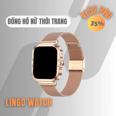Đồng Hồ Nữ Thông Minh VL52 PRO Đính Đá Sang Trọng, Gọi Bluetooth, Chống Nước IP68 – Giá 5.99 Triệu – Lingotrans
