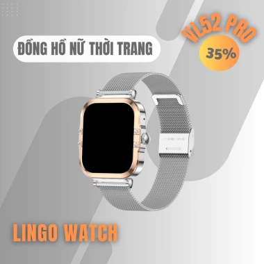 Đồng Hồ Nữ Thông Minh VL52 PRO Đính Đá Sang Trọng, Gọi Bluetooth, Chống Nước IP68 – Giá 5.99 Triệu – Lingotrans