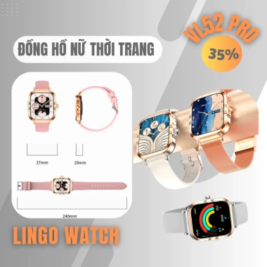 Đồng Hồ Nữ Thông Minh VL52 PRO Đính Đá Sang Trọng, Gọi Bluetooth, Chống Nước IP68 – Giá 5.99 Triệu – Lingotrans 6 Đồng Hồ Nữ Thông Minh VL52 PRO Đính Đá Sang Trọng, Gọi Bluetooth, Chống Nước IP68 – Giá 5.99 Triệu – Lingotrans 6