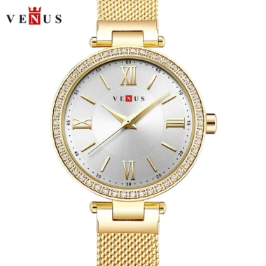 Đồng hồ nữ Venus Korea viền đá sang trọng - 1.240.000 VND, tặng hộp và pin