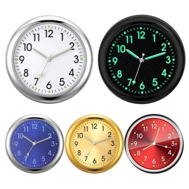 Đồng hồ ô tô phát sáng Air Vent Stick-On Quartz Analog 4cm - Giá 77.000₫