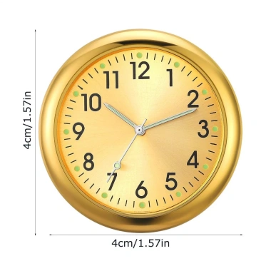 Đồng hồ ô tô phát sáng Air Vent Stick-On Quartz Analog 4cm - Giá 77.000₫